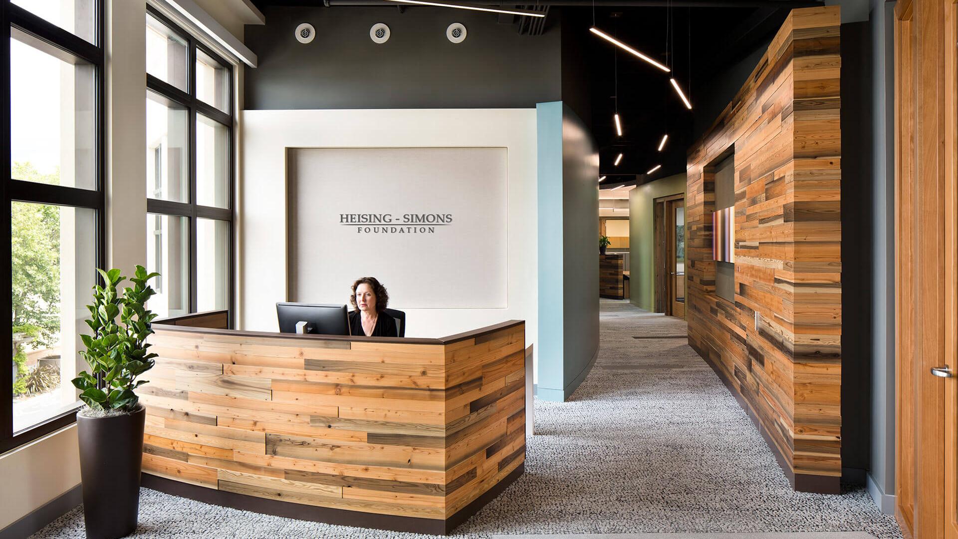 New entry lobby takes advantage of raw, natural materials