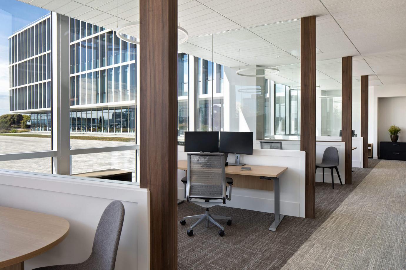 Offices with views to outdoors and natural light