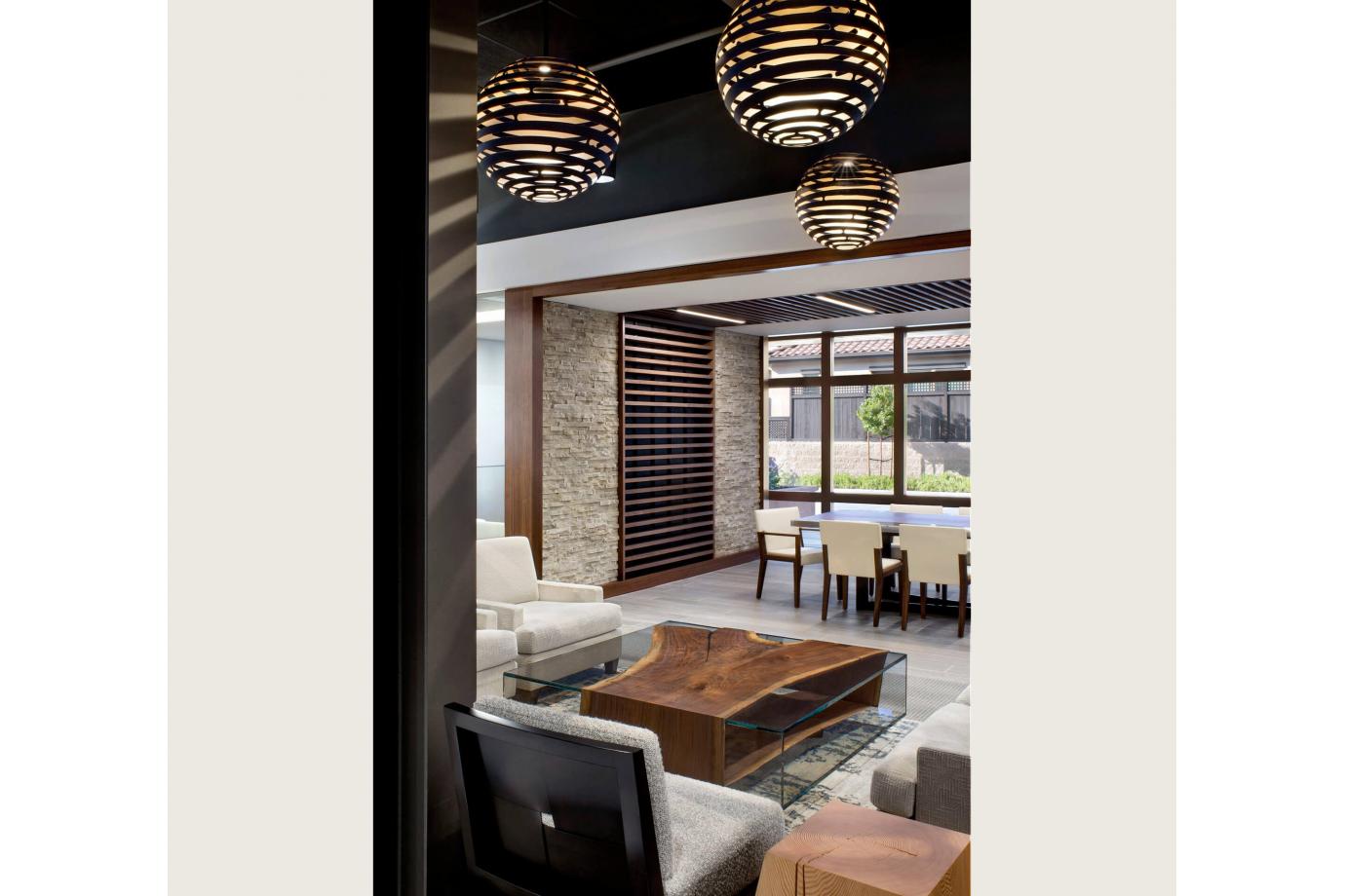 Lounge area with soft seating