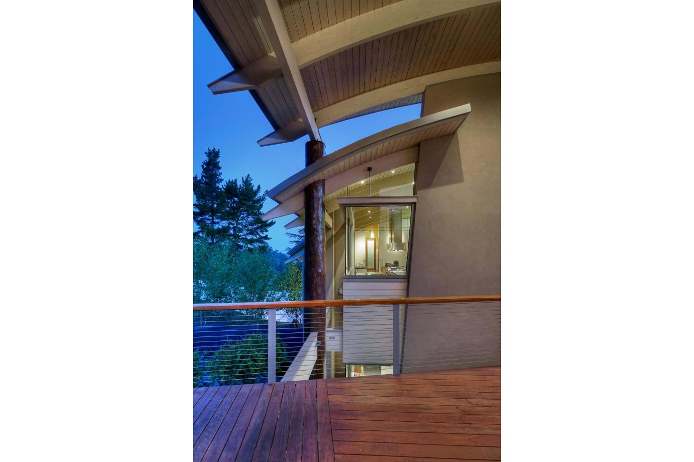 Detail of wood timbers