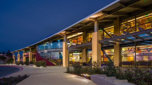 A 235 foot long “front porch” invites the community to congregate